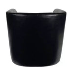 Fauteuil Club Pivotant Contemporain Rembourré en Faux Cuir