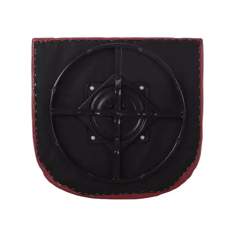 Fauteuil Club Pivotant Contemporain Rembourré en Faux Cuir