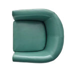 Fauteuil Club Pivotant Contemporain Rembourré en Faux Cuir