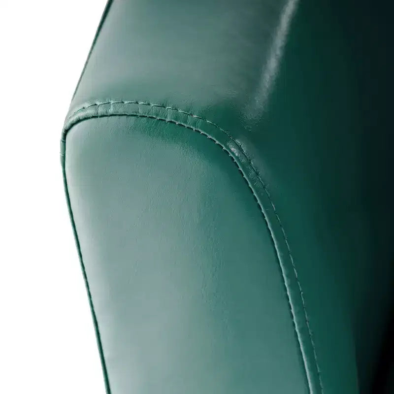 Fauteuil Club Pivotant Contemporain Rembourré en Faux Cuir