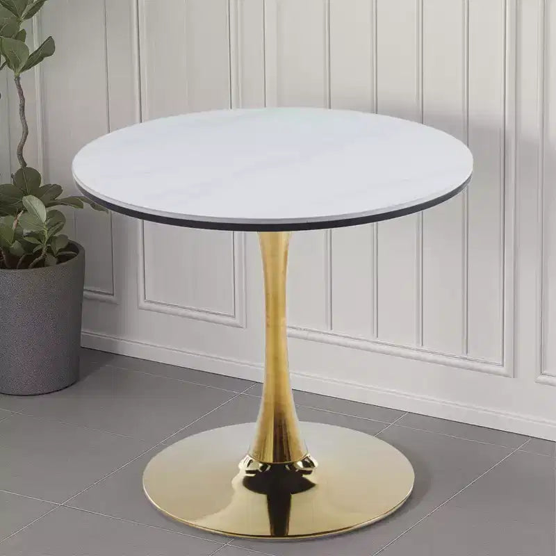 Table à manger avec plateau en marbre, construction en MDF, pour cuisine ou bureau de direction