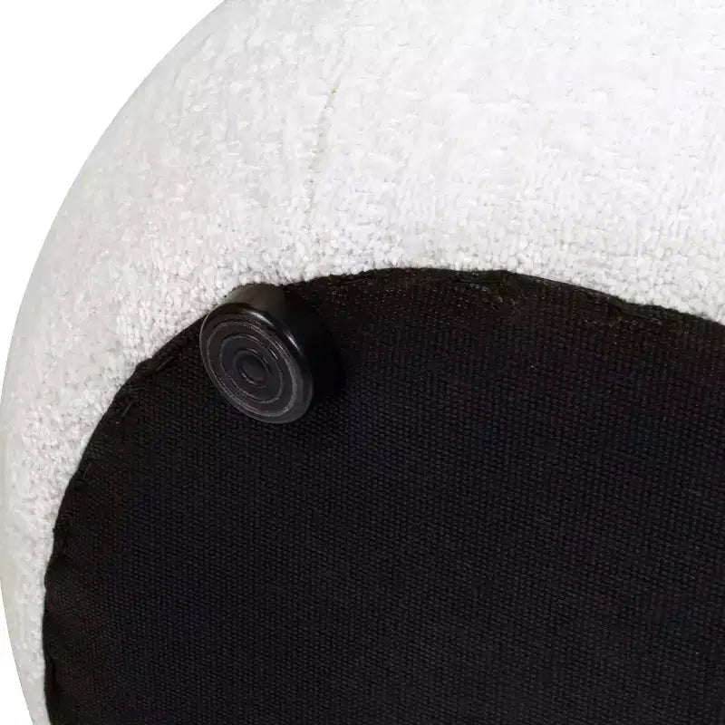 19.5 Pouf Rond Rembourré Bas