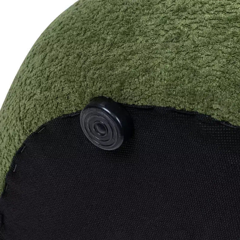 19.5 Pouf Rond Rembourré Bas