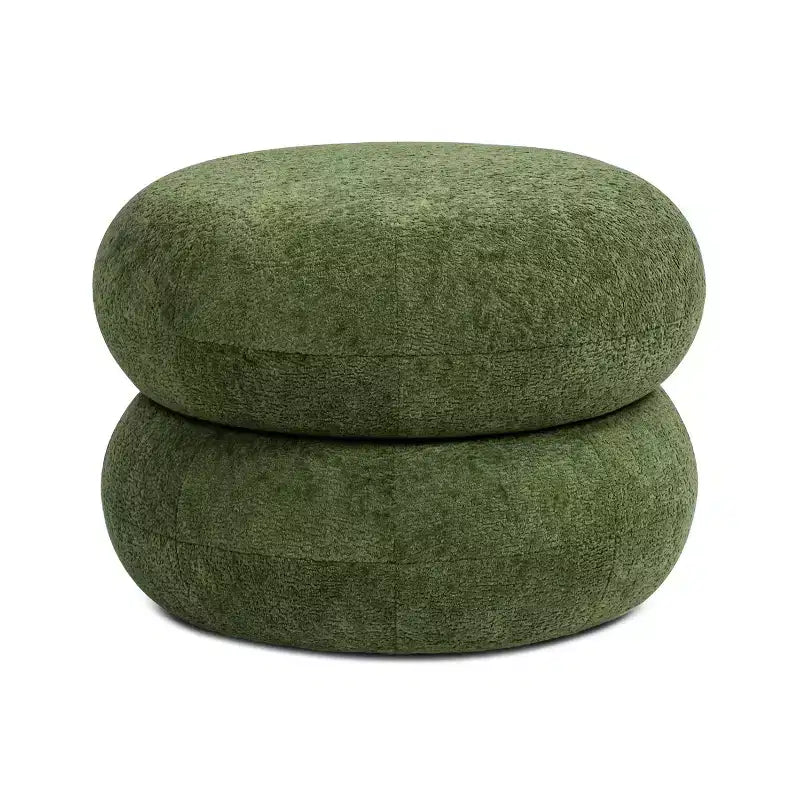 19.5 Pouf Rond Rembourré Bas