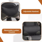 Chaise de bureau gamer avec fonction de massage, support lombaire en cuir PU pour adulte