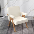 GDFStudio Merry Upholstered Wooden Chair with Handrails