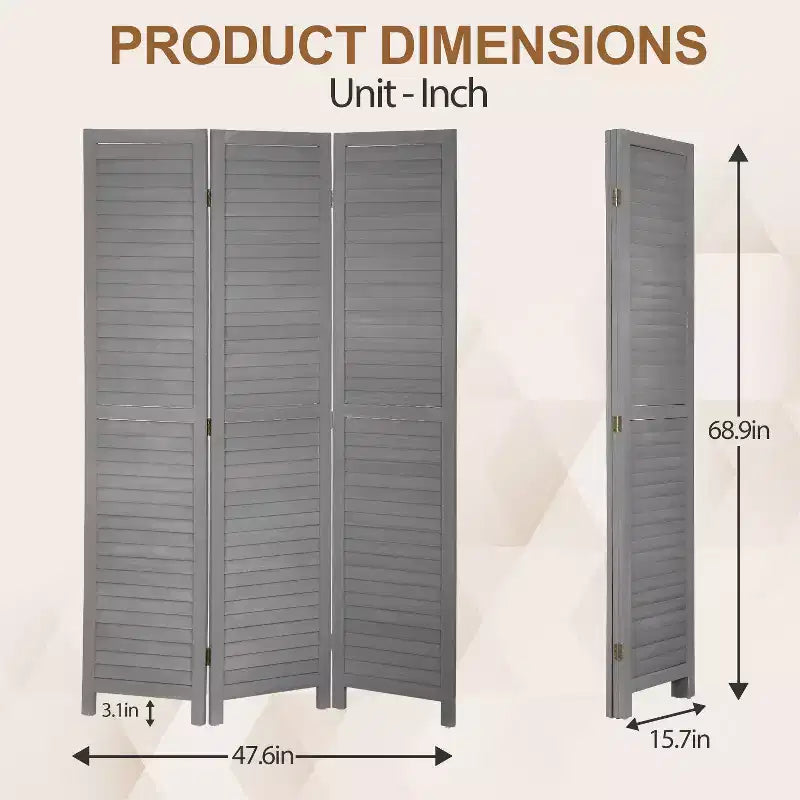 Séparateur de pièce en bois 3/4/6 panneaux 1,75 m, grand paravent, écran de séparation avec persiennes réglables, paravent polyvalent et élégant