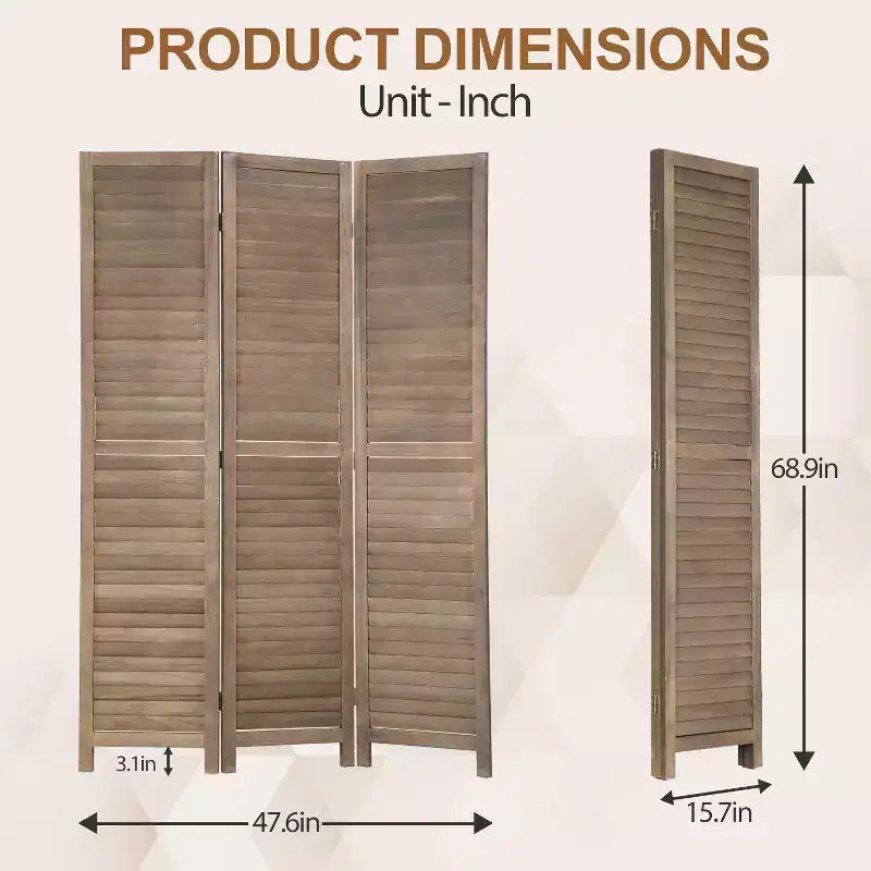 Séparateur de pièce en bois 3/4/6 panneaux 1,75 m, grand paravent, écran de séparation avec persiennes réglables, paravent polyvalent et élégant