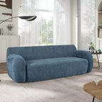 Minimalist Compression Sofa, Curved Design, 3-Seater Casual Sofa for Living Rooms, Bedrooms, and Apartments