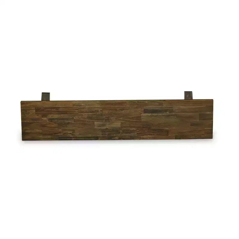 Banc de salle à manger moderne de style X avec assise en bois, 72x15x18 pouces, Espresso