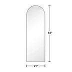 Miroir pleine longueur en bois massif 71x31 Miroir sur pied noir