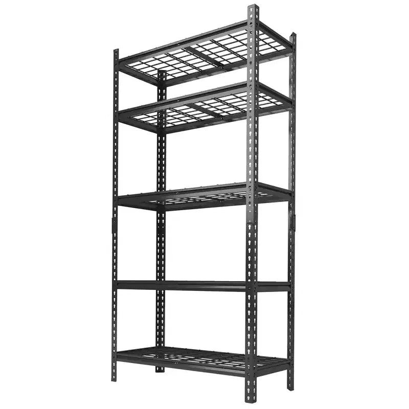 Heavy Duty 5-Tier Metal Garage Shelving Unit 2200 lb Capacity - Adjustable for Storage, Garage and Basement