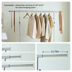 Portant à Vêtements Roulant Robuste de 68 600 lb, Penderie Commerciale Pliable en Fer (Cintres Portables pour Chambre)