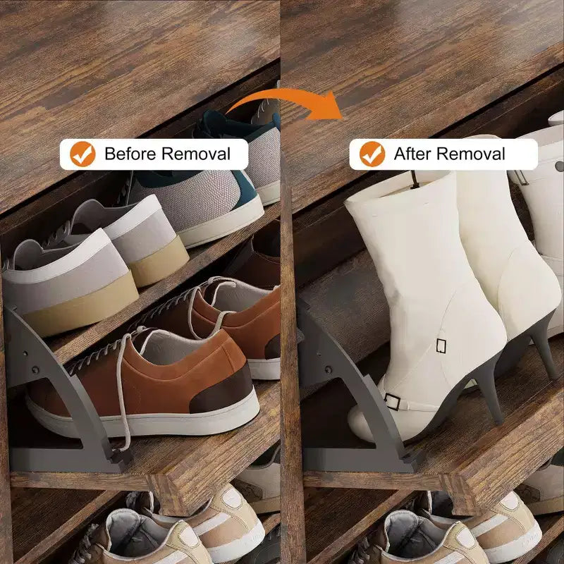 Meuble à chaussures avec 6 tiroirs à abattant, meuble de rangement pour chaussures en bois avec étagère réglable, rangement à chaussures pour l'entrée, le couloir, le salon
