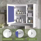 Armoire de toilette murale de 36 po avec porte miroir et porte-serviettes