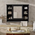 GDFStudio Jones 36 Bathroom Wall Mounted Medicine Cabinet with Mirrored Door and Towel Bar