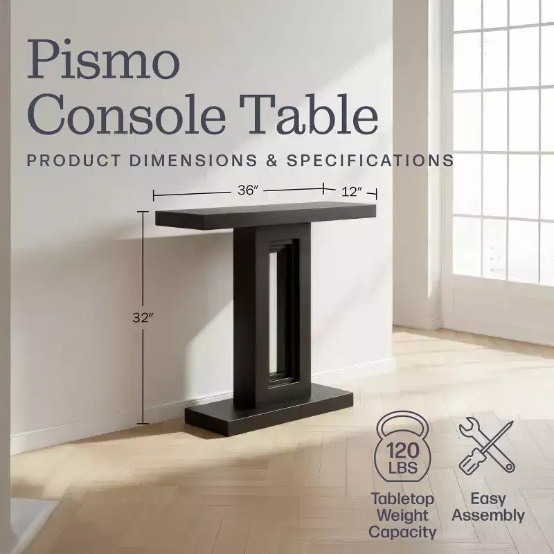 Console d'entrée en bois massif (36 pouces)