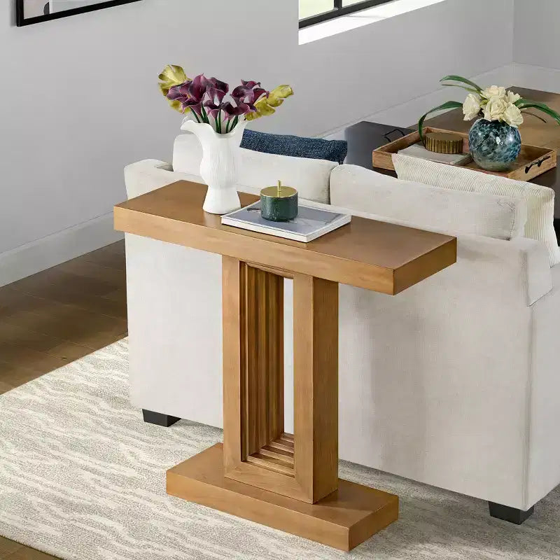 Console d'entrée en bois massif (36 pouces)